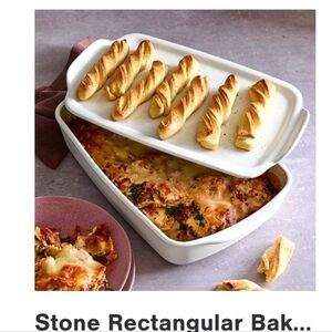 Pampered Chef Stoneware Serving Or Baking Tray NIB